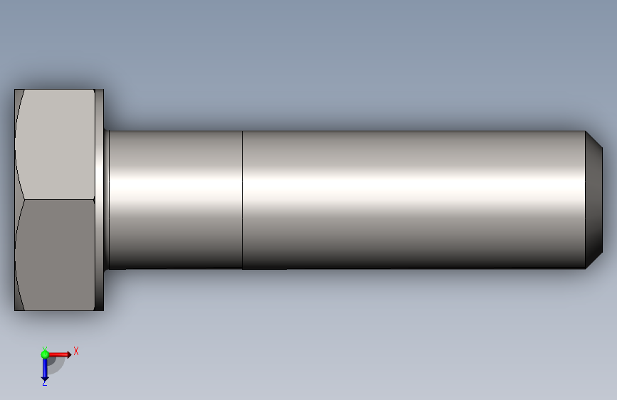 GB/T5780-2000六角头螺栓C级M10×36 俯视图