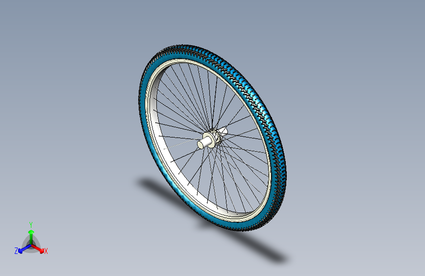 G069195-自行车轮+_+Solidworks+15=自行车轮毂轮子
