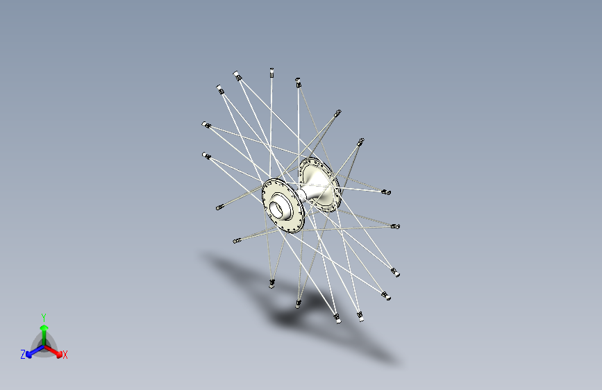 G069203-自行车轮+spoke=自行车轮毂轮子