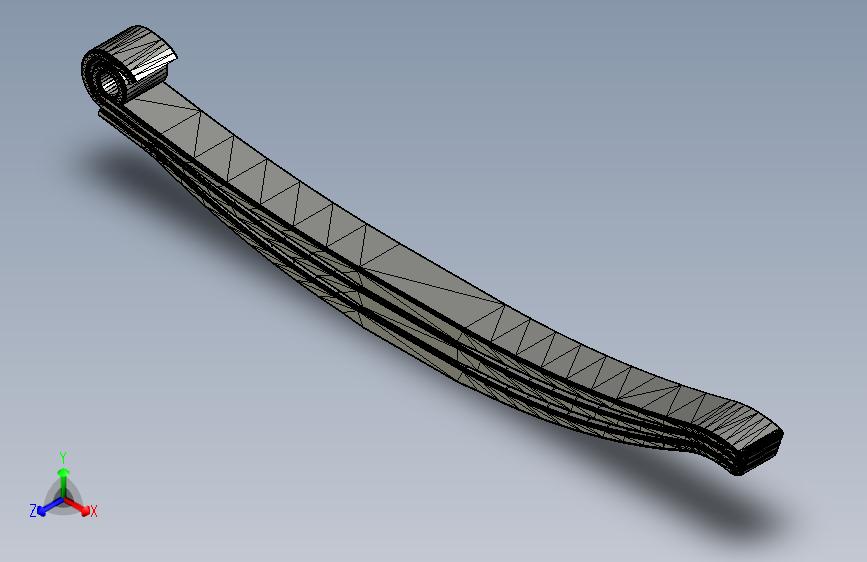 G069337-板簧（或层叠弹簧）及有限元分析（FEA）报告=减震器板簧