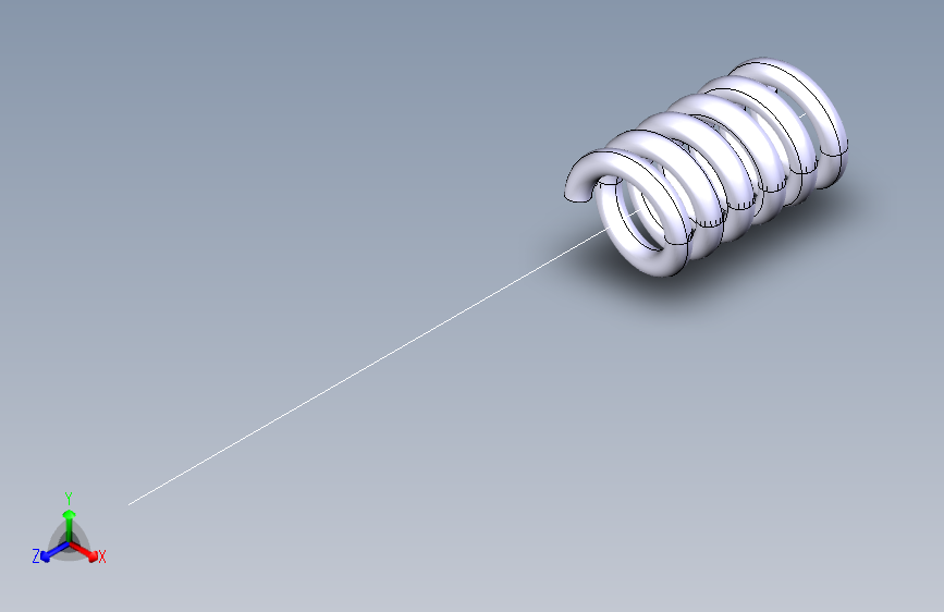 G069345-闭式螺旋弹簧=减震器板簧