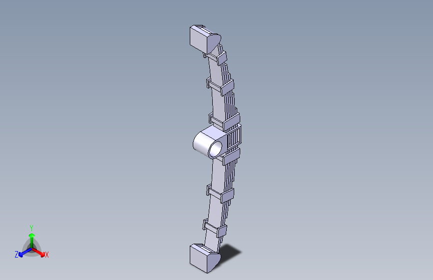 G069388-钢板弹簧+(4)=减震器板簧