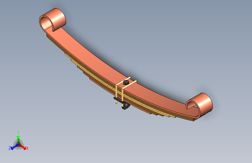 G069391-钢板弹簧+(7)=减震器板簧