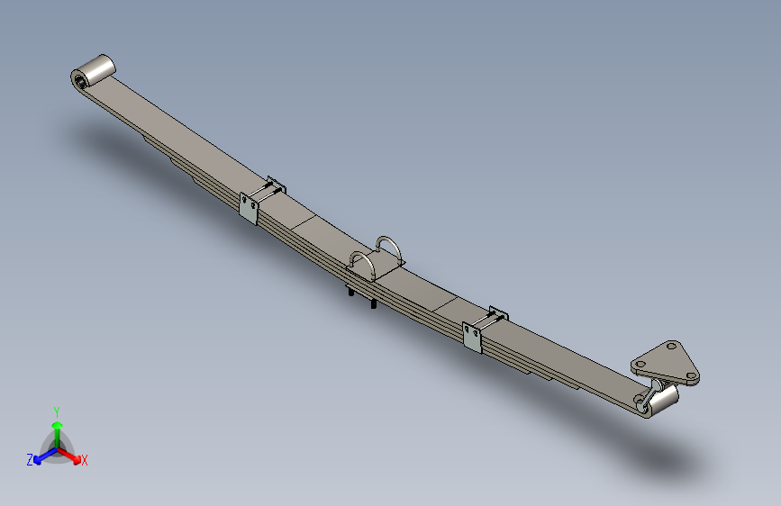 G069415-钢板弹簧+(33)=减震器板簧