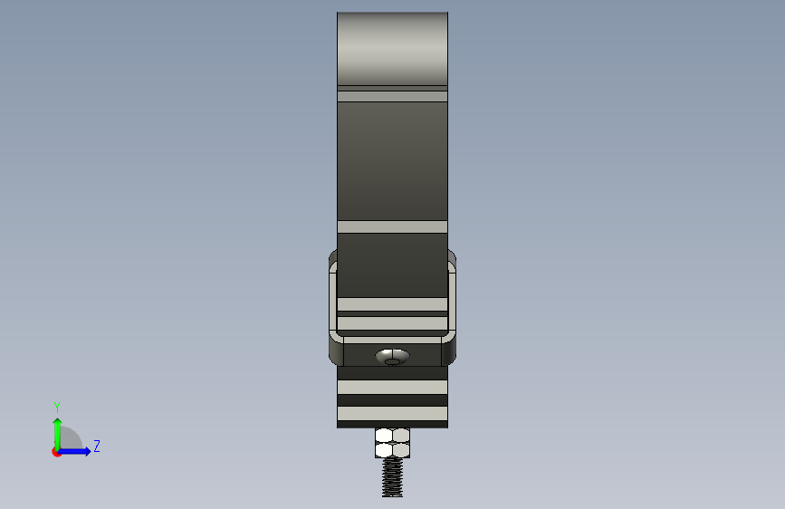 G069441-钢板弹簧+-3W=减震器板簧 左侧视图