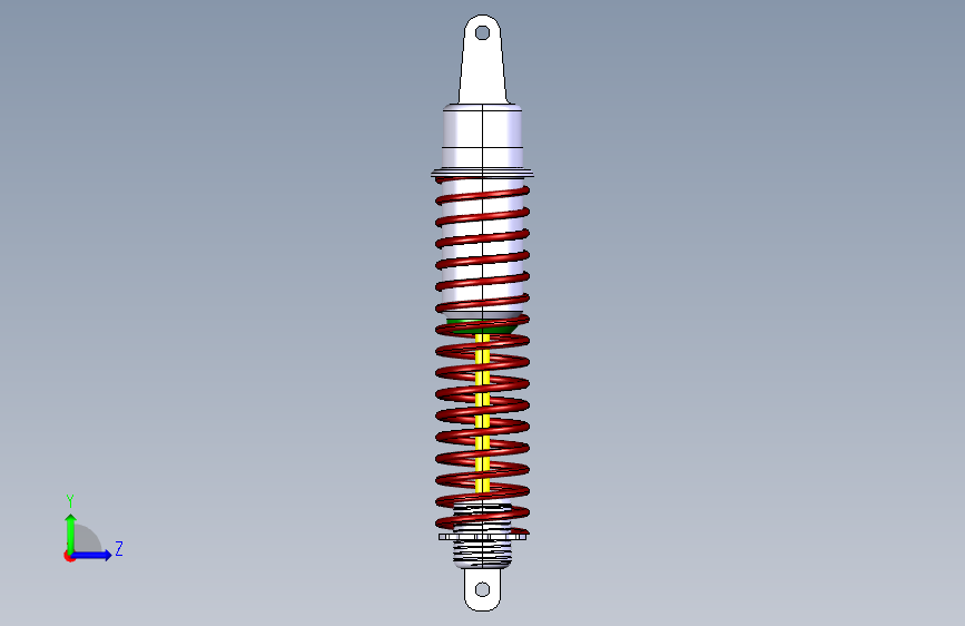 G069621-减震器+(141)=减震器板簧 左侧视图