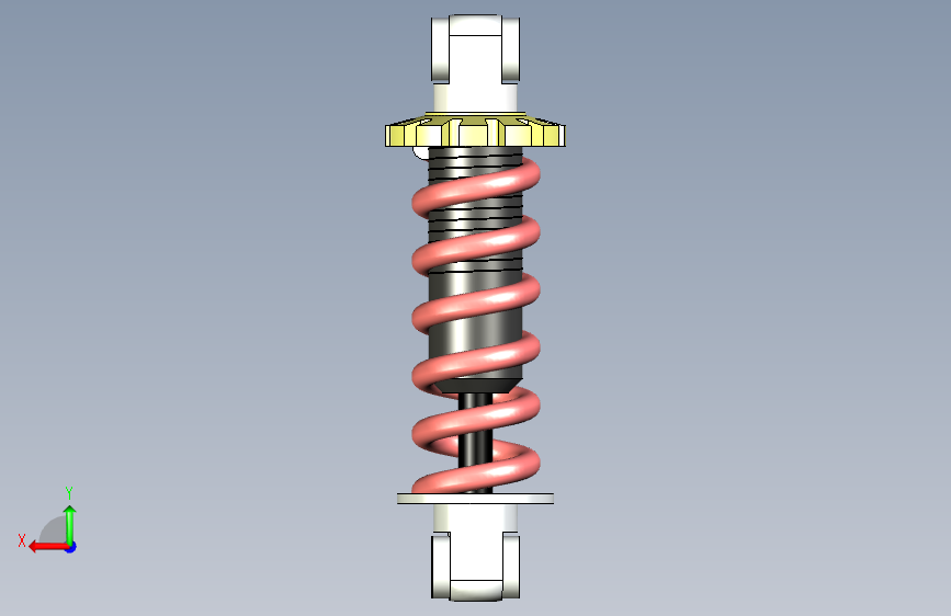 G069689-减震器+(210)=减震器板簧 背面视图
