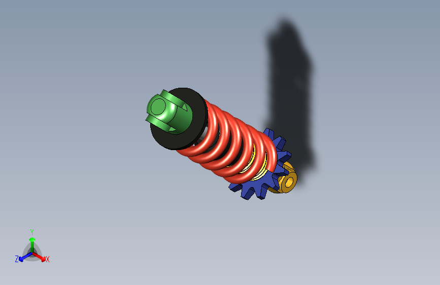G069942-减震器（Fusion+360+Inventor文件）=减震器板簧
