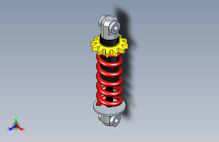 G069943-减震器（SolidWorks）=减震器板簧