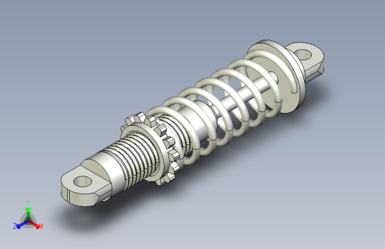 G069980-减震器总成+FreeCAD+教程=减震器板簧