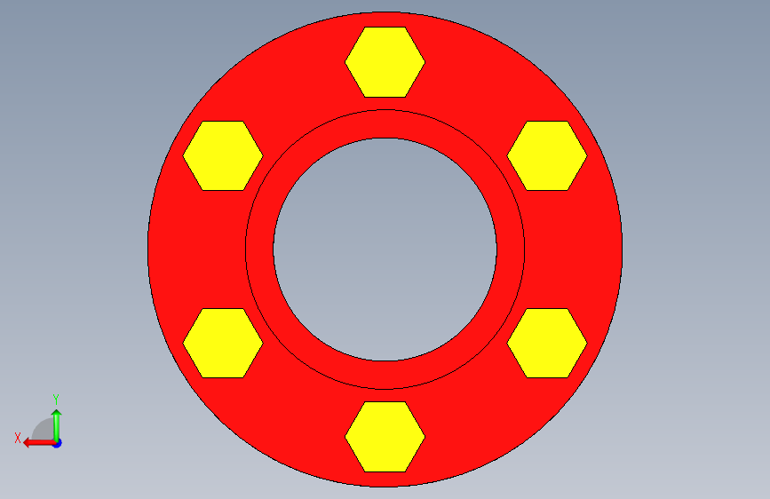G070389-Solidworks+法兰联轴器=联轴器 背面视图
