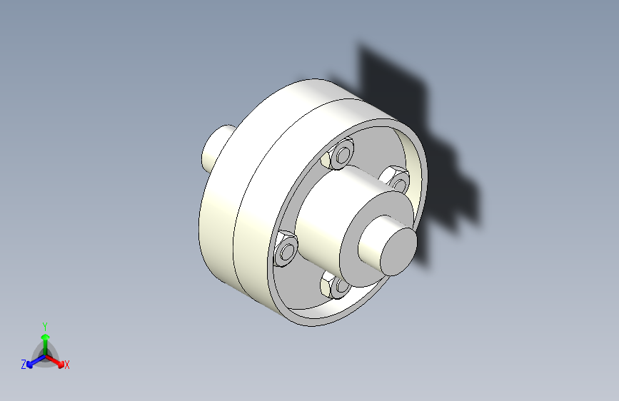 G070985-法兰联轴器+保护型+_+AutoCAD+2014+3D+_+机械图+零件装配=联轴器