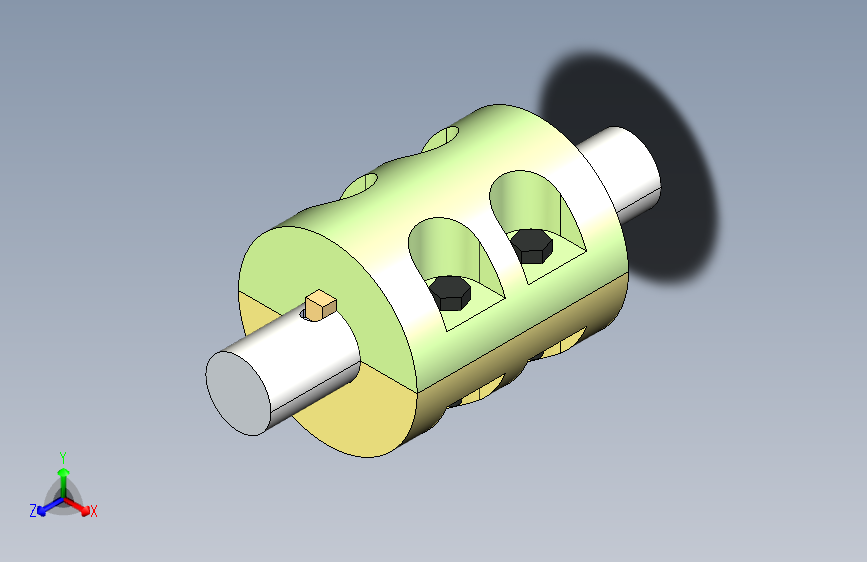 G071066-分裂式防尘联轴器+-+3D=联轴器