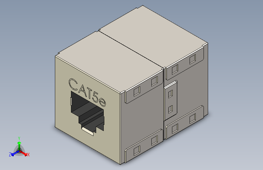 G071458-内置屏蔽CAT5e耦合器=联轴器