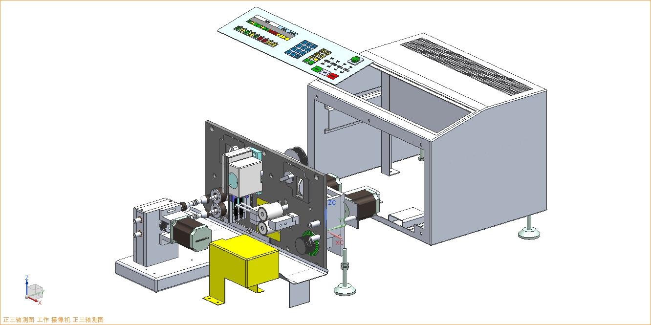 电脑自动剥线机 3D模型SolidWorks三维设计图