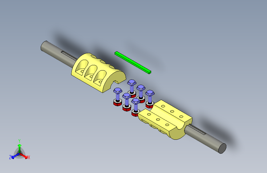 G071748-如何在Solidworks中制作Muff联轴器所有零件和装配完成视频=联轴器