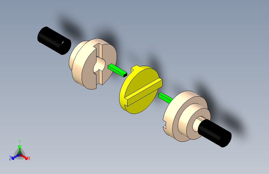 G071749-如何在Solidworks中制作Oldhams+Coupling+All+Part和Assembly的完整视频=联轴器
