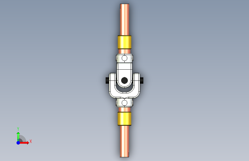 G071853-通用关节(轴)=联轴器 正面视图