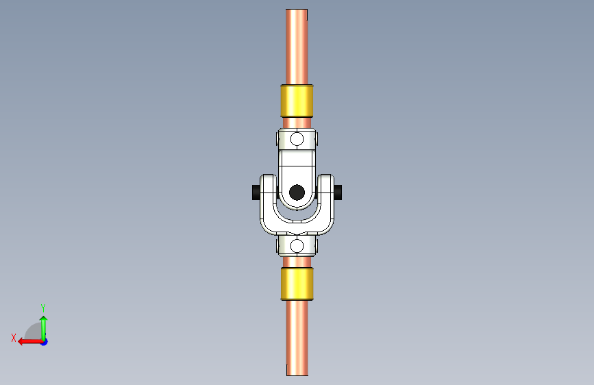 G071853-通用关节(轴)=联轴器 背面视图