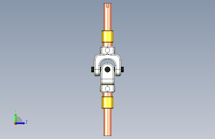 G071853-通用关节(轴)=联轴器 左侧视图