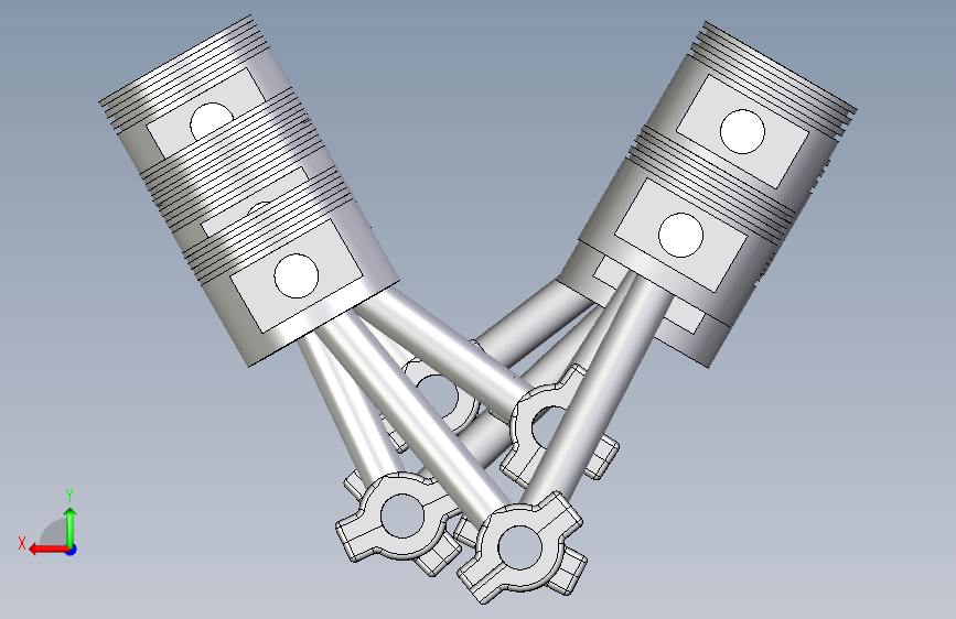 V8发动机_Inventor _模型图纸下载 – 懒石网
