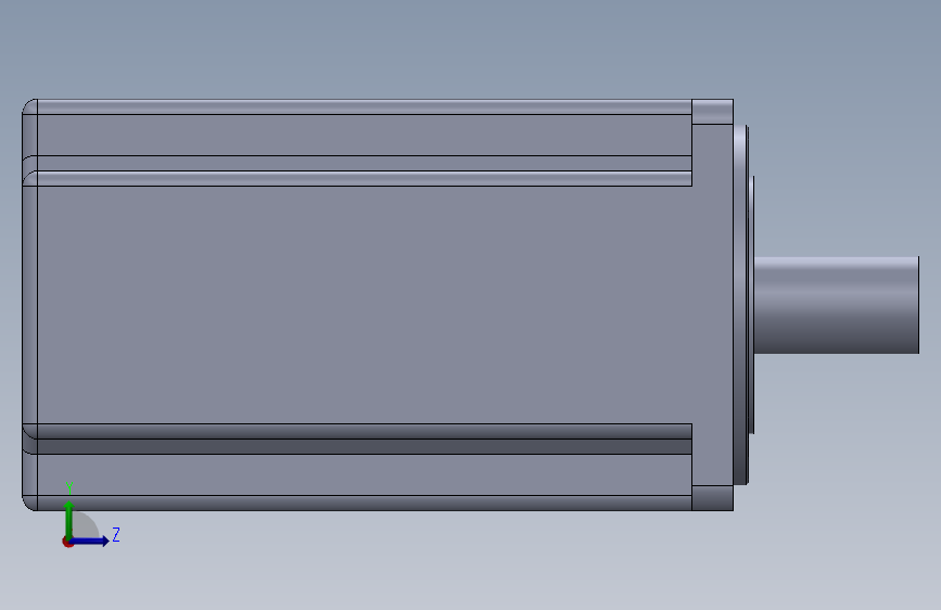ECMA-C20807RS0.75kw电机 左侧视图