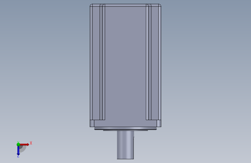ECMA-C20807RS0.75kw电机 俯视图