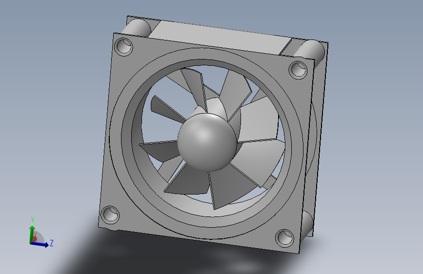 G101699-使用SolidWorks设计排风扇=电风扇