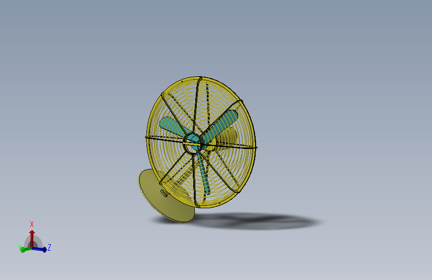 G101966-台式风扇模型=电风扇