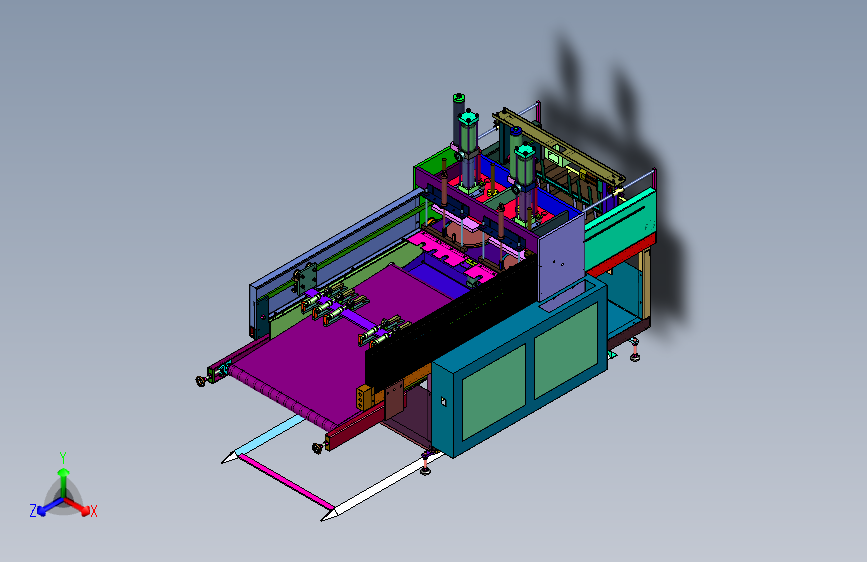 JCK700-000冲口机反向1030X2400X670双缸480六爪95X3标准