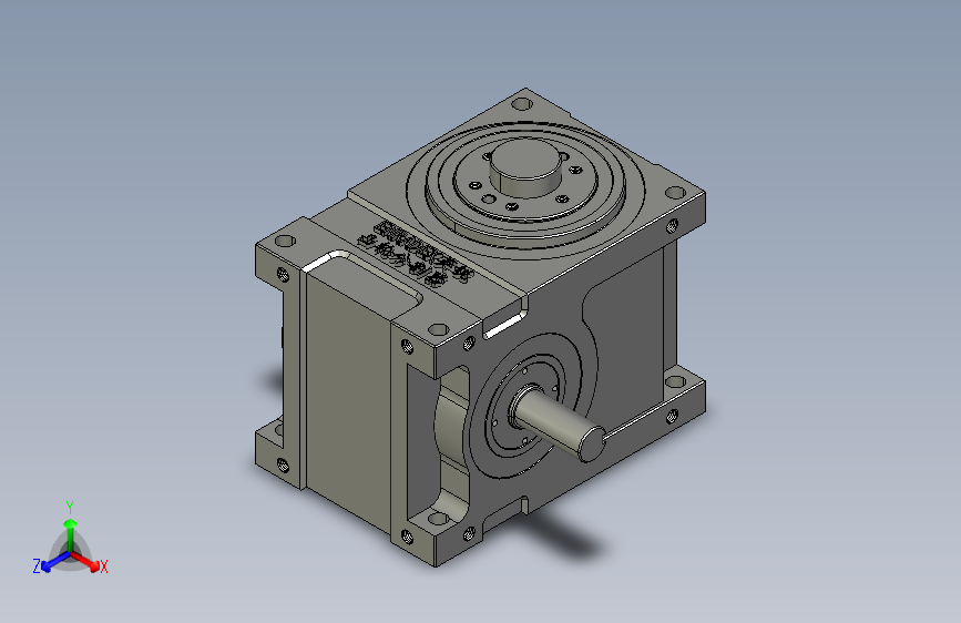 ER-RU80DF英锐凸轮分割器3D壳体和法兰面加销孔标准图纸(电话15062628977)A