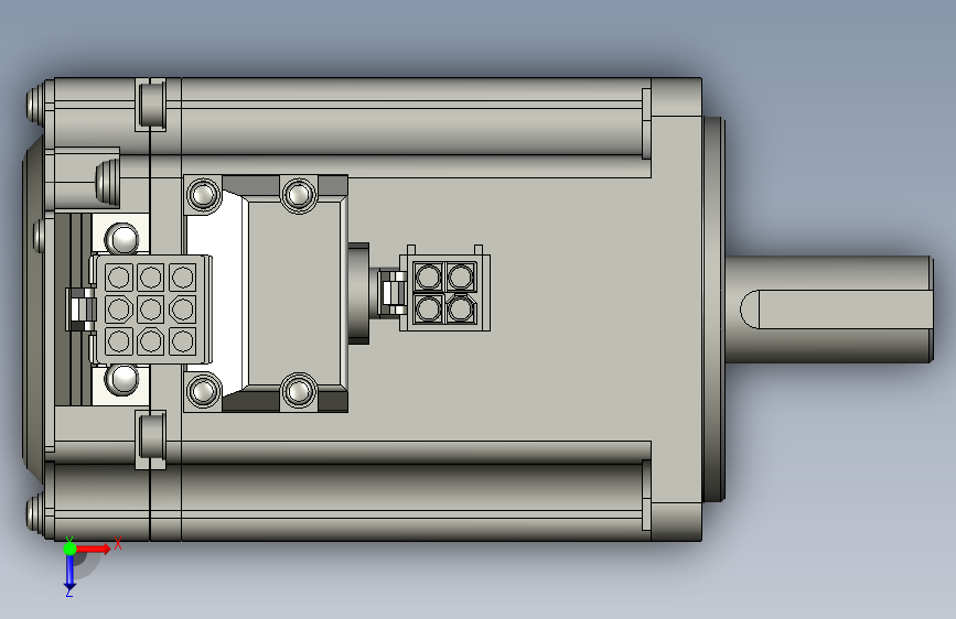 IGBT-伺服电机MHMF042L1U22松下 俯视图