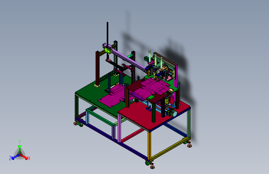 基材定位板的折盒机