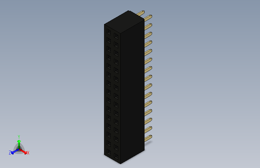 30针母座 2.54mm 间距 (100mil)
