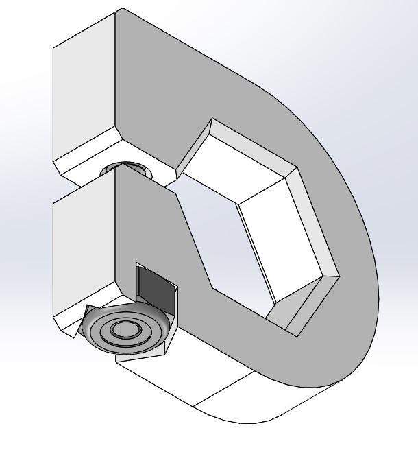 500 六角轴套 3D 可打印