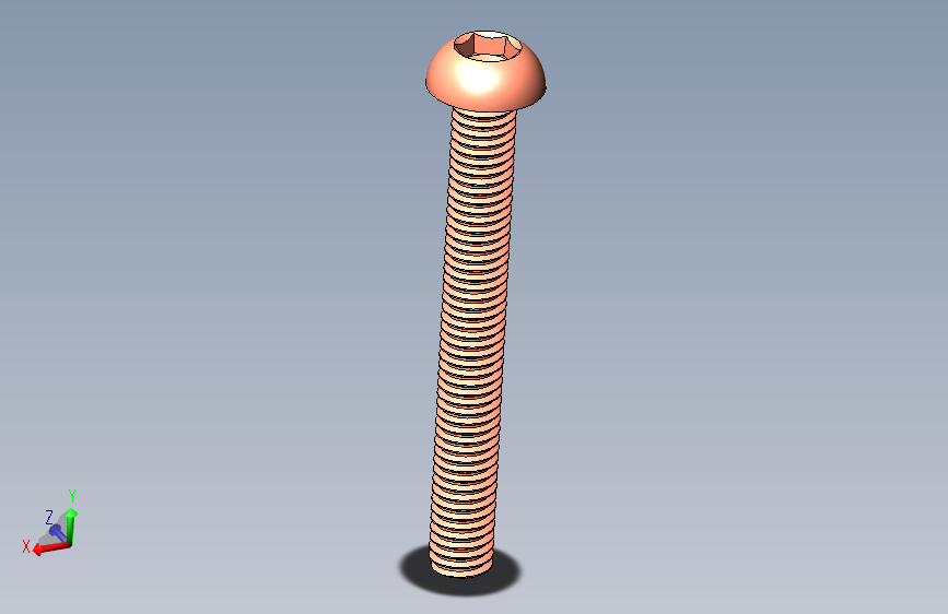 M3 X 25mm 内六角螺栓 (内六角)