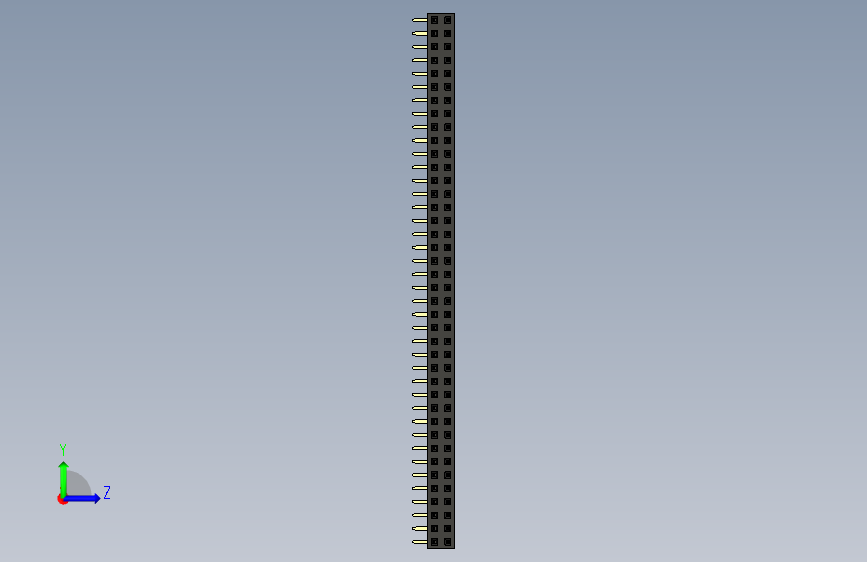 PIN 插座 (1) 左侧视图