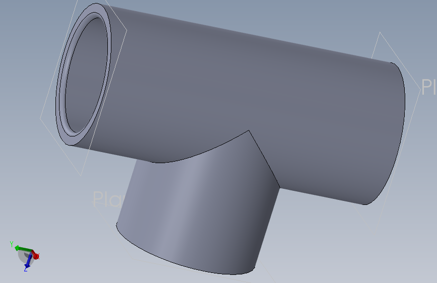 PVC 插口三通