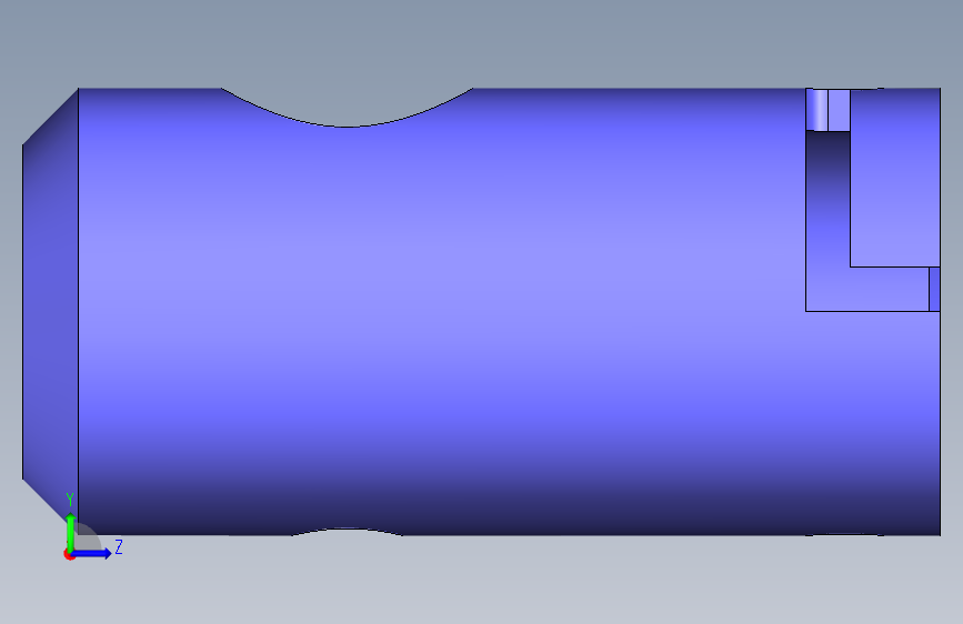 Studycadcam 3D CAD 练习 381_ 套筒_ Autodesk Inventor Pro 左侧视图