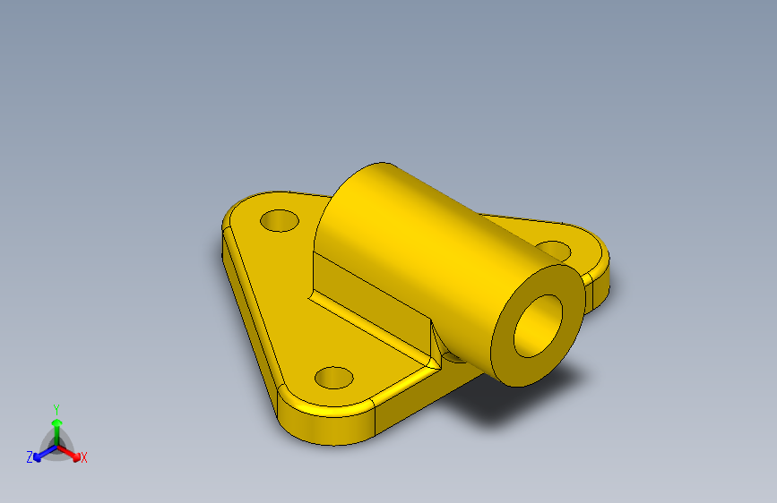 Studycadcam 3D CAD 练习 508 _ 轴承座_ Autodesk Inventor Pro