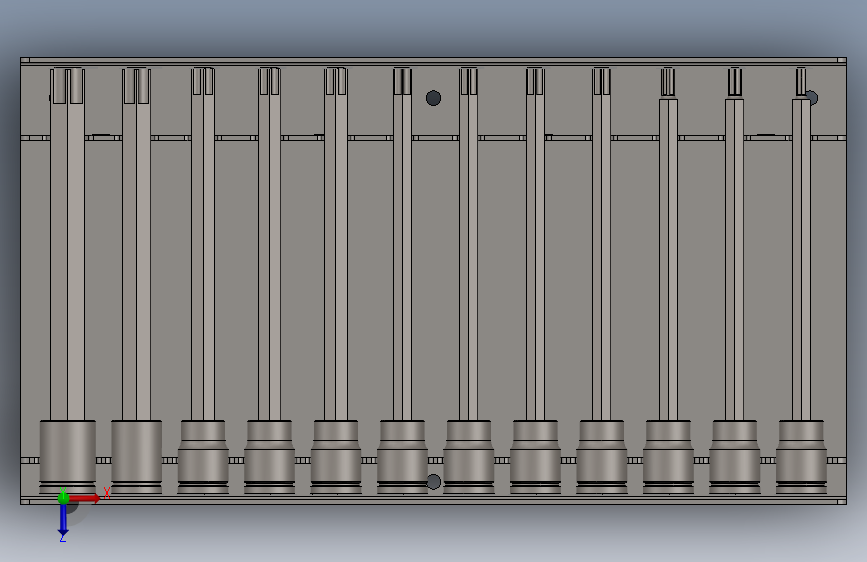 TEK-0013-000 Tekton 扭矩套筒 3_8 长款套装 俯视图