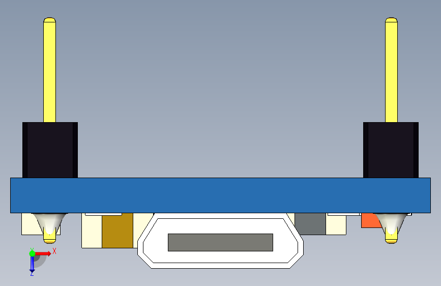 TP4056 充电模块(Micro USB) 俯视图