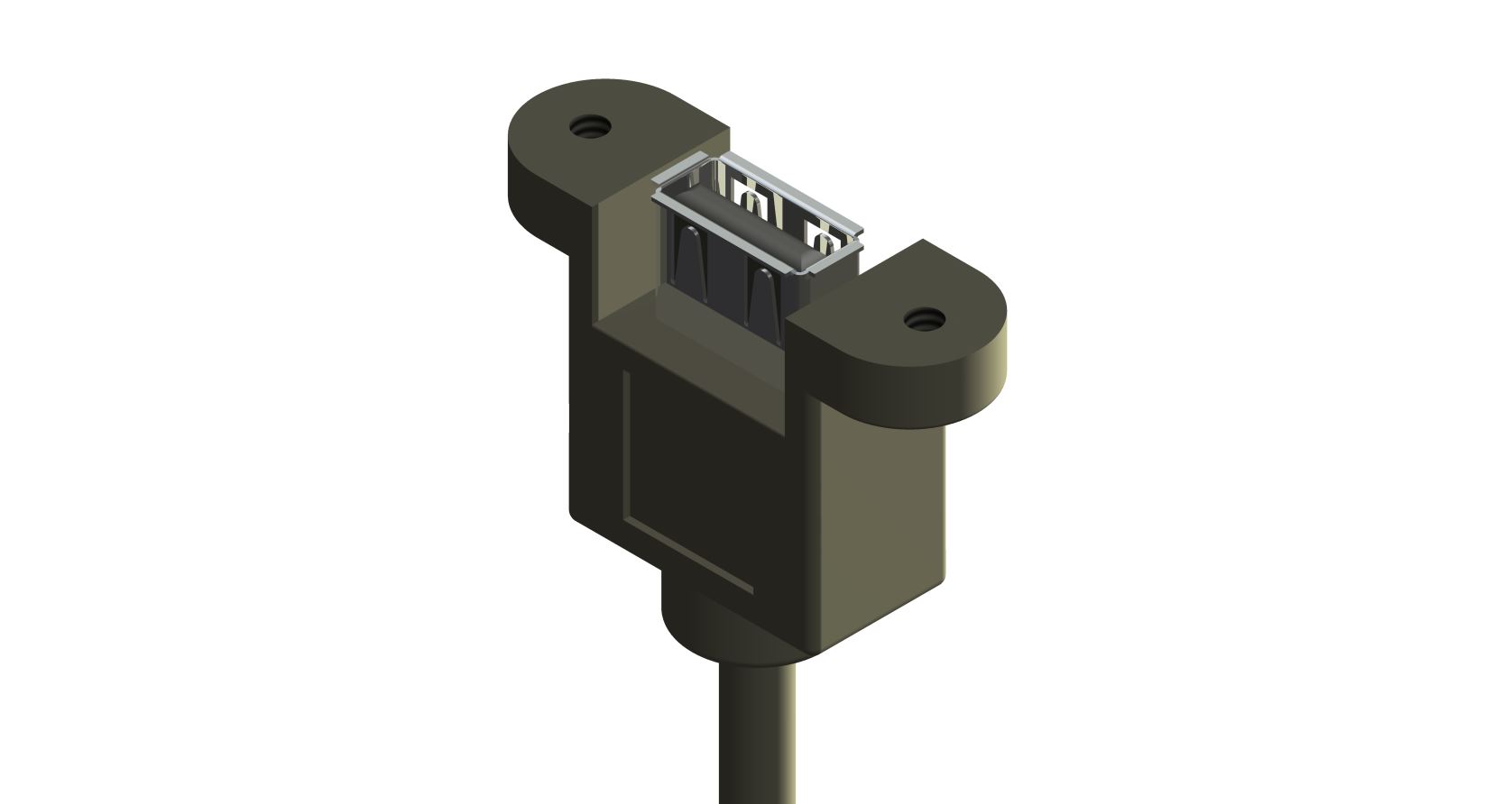 USB插座安装孔