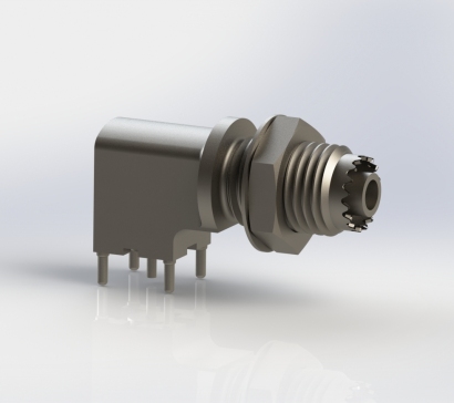 安费诺迷你UHF 2.5 GHz直角PCB插座连接器