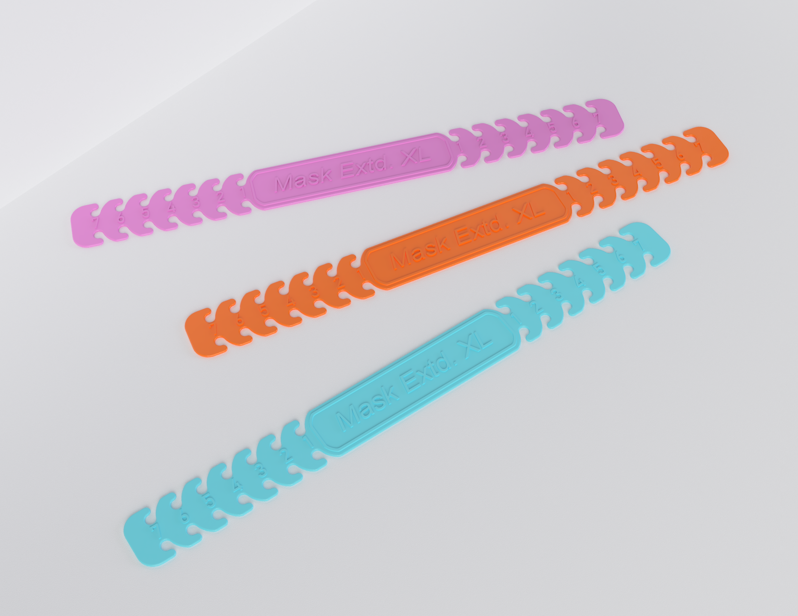 Covid-19 可调节口罩延长器 - 耳朵保护 XL 版本