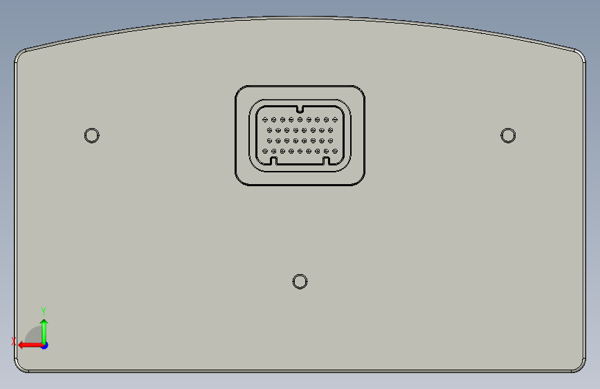 Motec C127 数字显示仪 背面视图