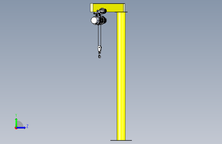 吊车+-+Autodesk+Inventor 左侧视图