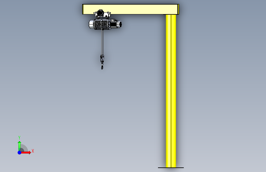 吊车+-+Autodesk+Inventor 正面视图