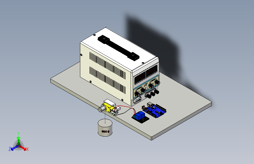 简单的3D打印卷扬机，用于测试Arduino齿轮马达的扭矩
