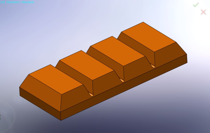 生产块状巧克力